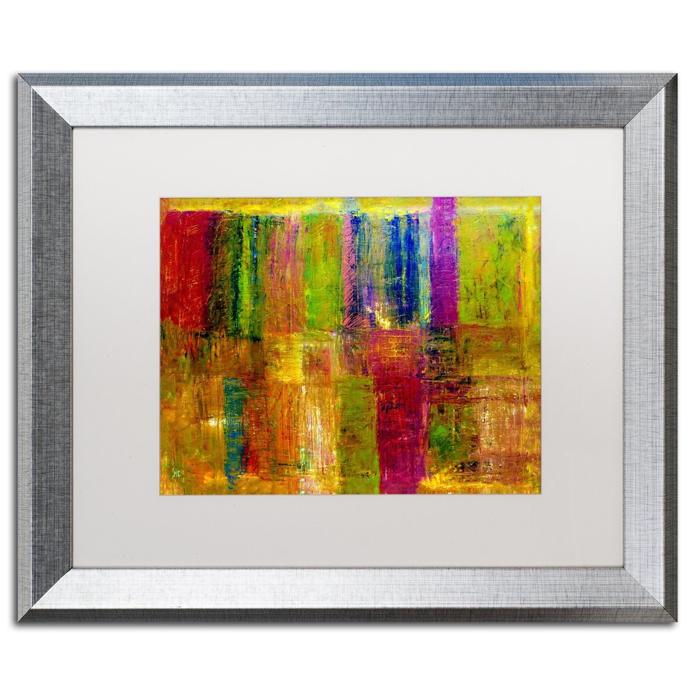 Color Abstract by Michelle Calkins in Silver Frame, 16 by 20