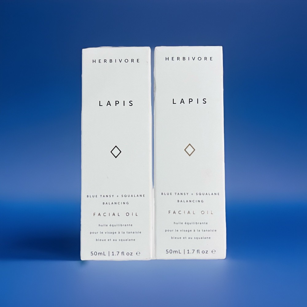 Herbivore Botanicals Lapis Blue Tansy Face Oil - 1.7 oz/50mL Lot Of 2