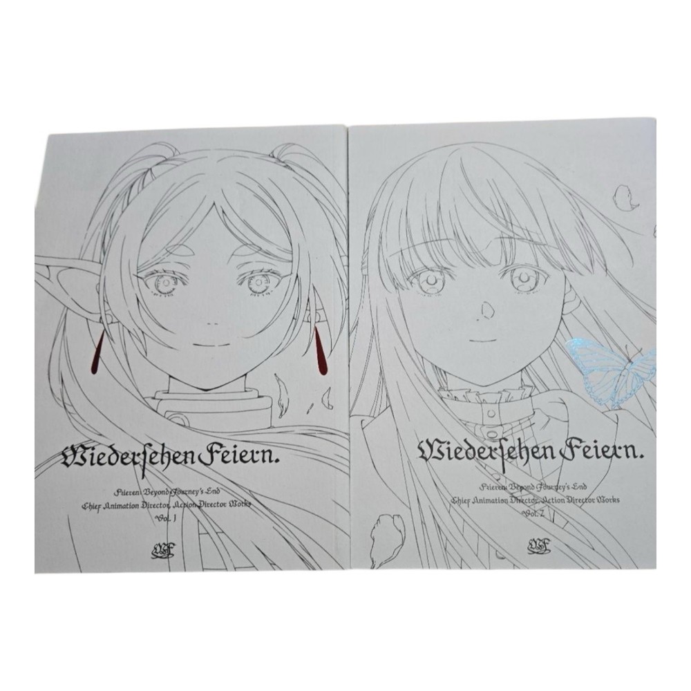 2set Frieren Beyond Journey's End Director's Art Work Book Vol.1 Vol.2 Japan use