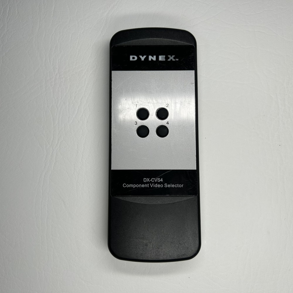 Dynex DX-CVS4 Component Video Selector Remote Control Black Silver Replacement