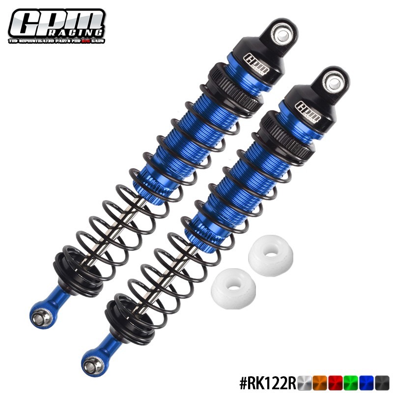 GPM Alu Rear Adjust Spring Dampers LOSI 1/10 Rock Rey Baja Rey Gorgon Mega QUAKE