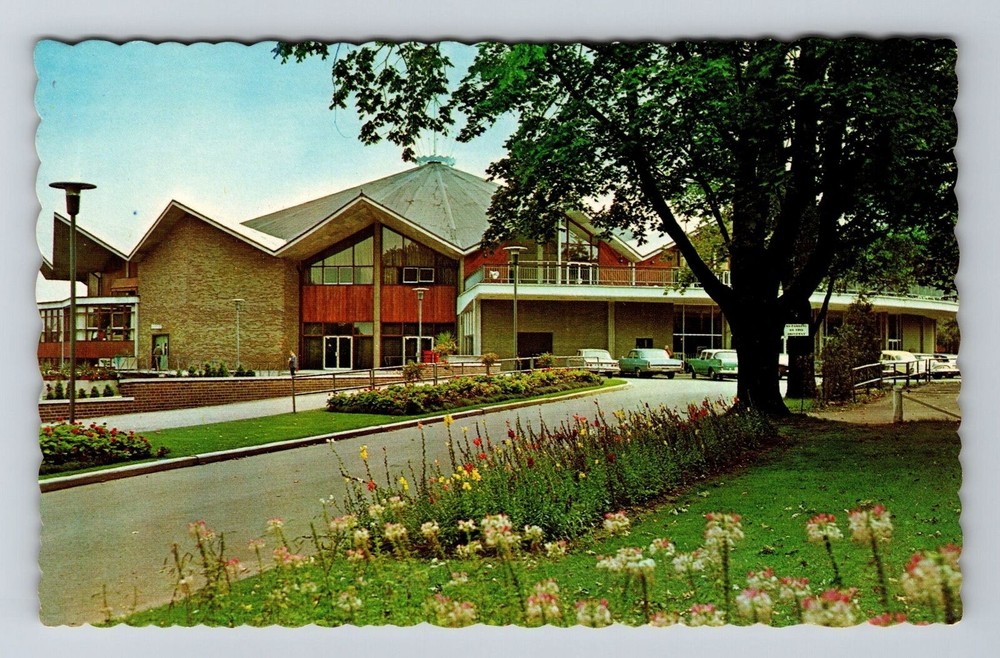 Stratford-Ontario, Main Entrance to Festival Theater, Vintage Postcard