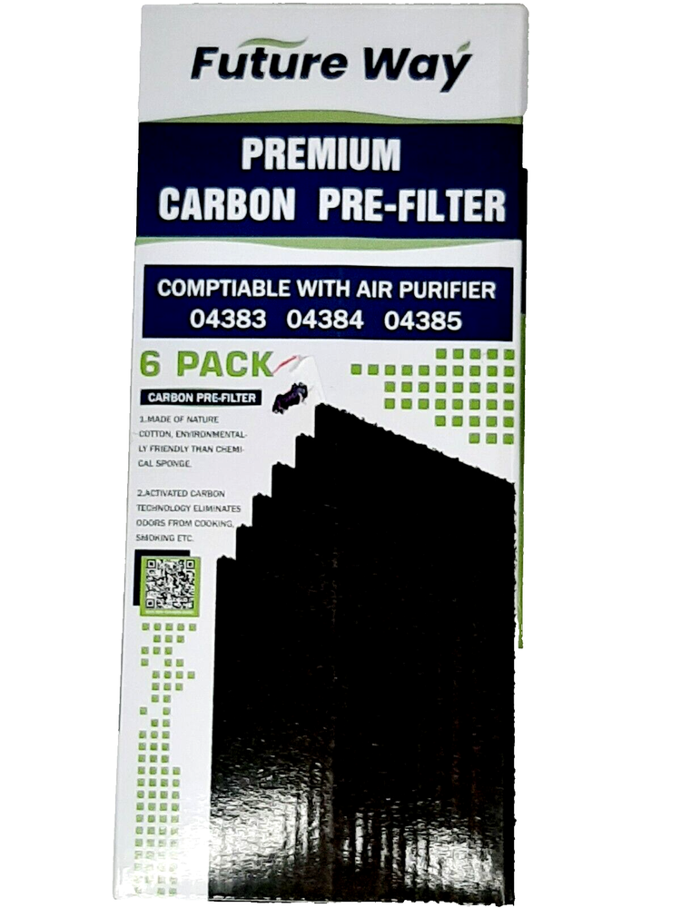 Future Way Premium Carbon Pre-Filter 5 Replacement Filters for Air Purifiers