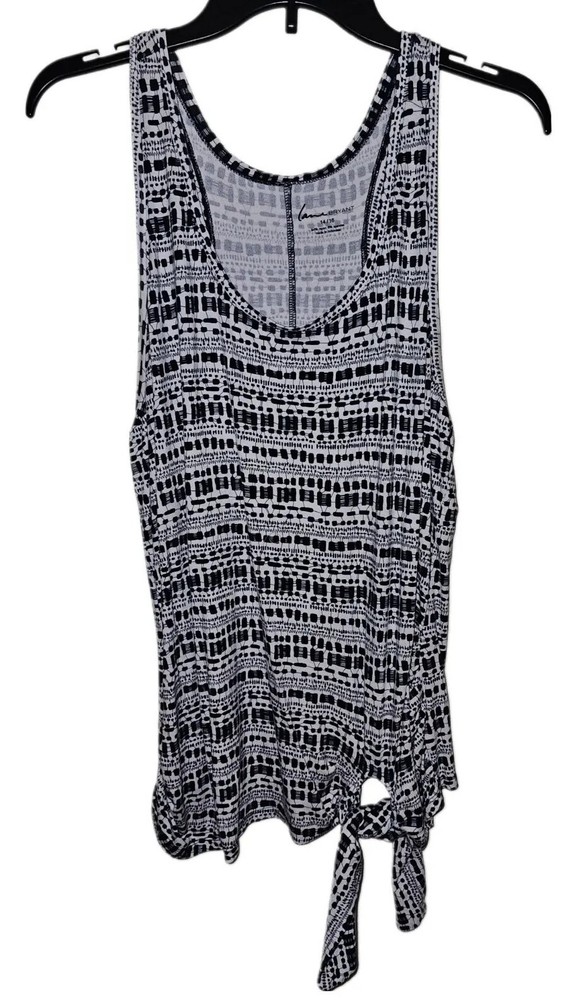Lane Bryant Black & White Scoop Neck Sleeveless Racerback Top Women's Size 14/16