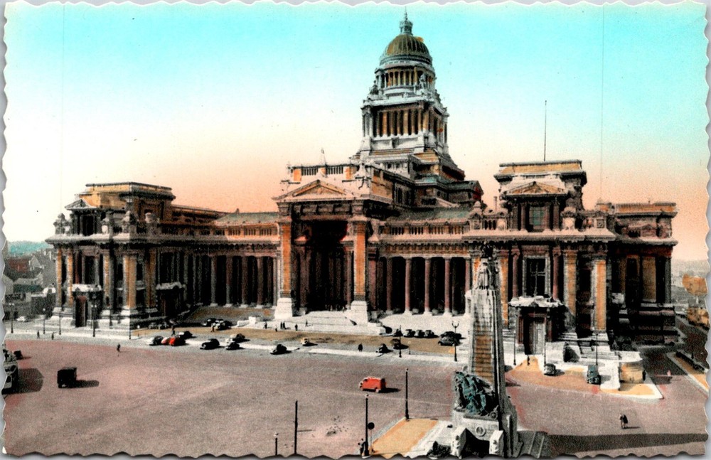 Dr Jim Stamps Postcard Brussels Belgium Palace Of Justice