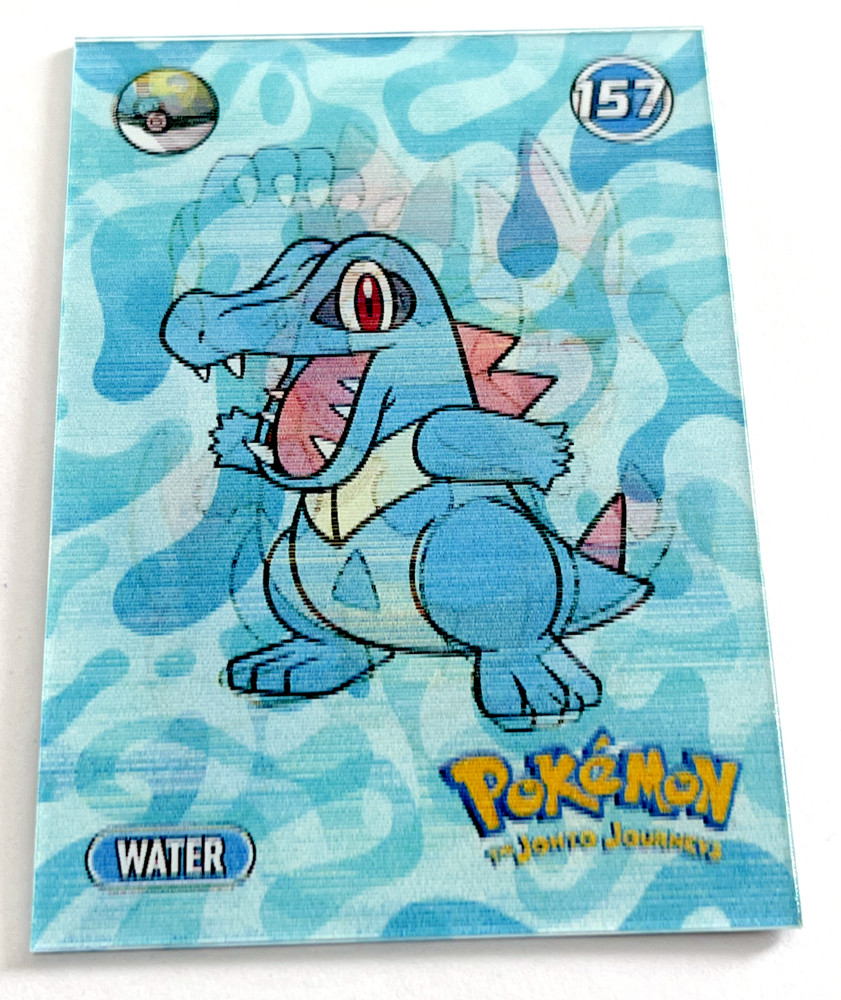 2024 POKEMON 3D Galactic Card #06 TOTODILE CROCONAW FERALIGATR Peru Lenticular