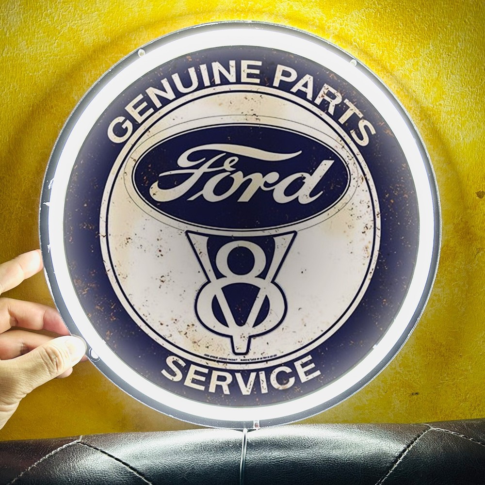 Ford Car Auto Parts Service Wall Club Retro LED NEON Light Sign Bar Decor 12