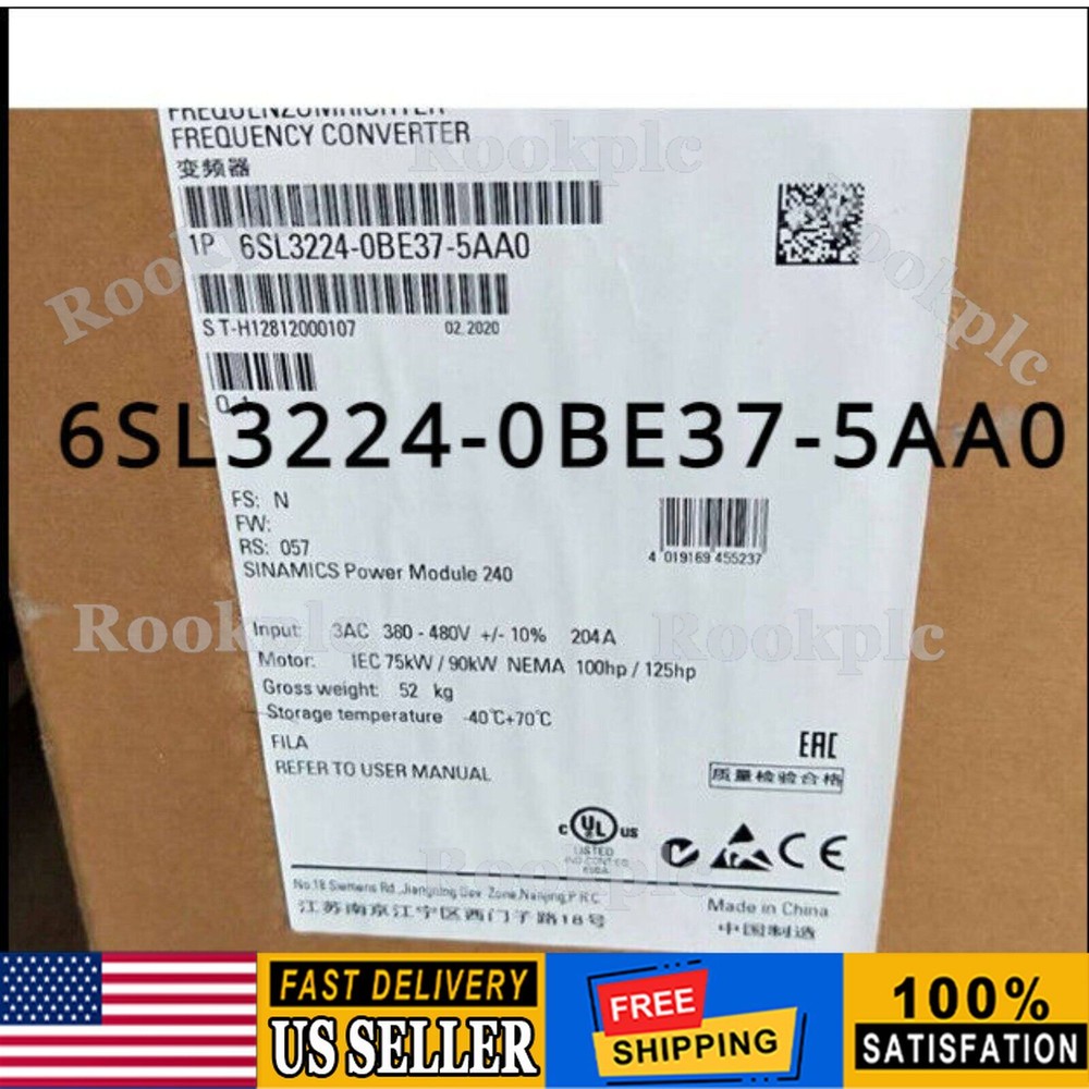 New Siemens G120 PM240 Power Module 6SL3224-0BE37-5AA0 6SL3 224-0BE37-5AA0