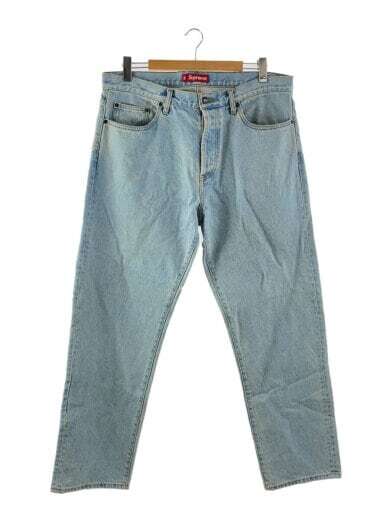 SUPREME Straight pants 36 denim blu