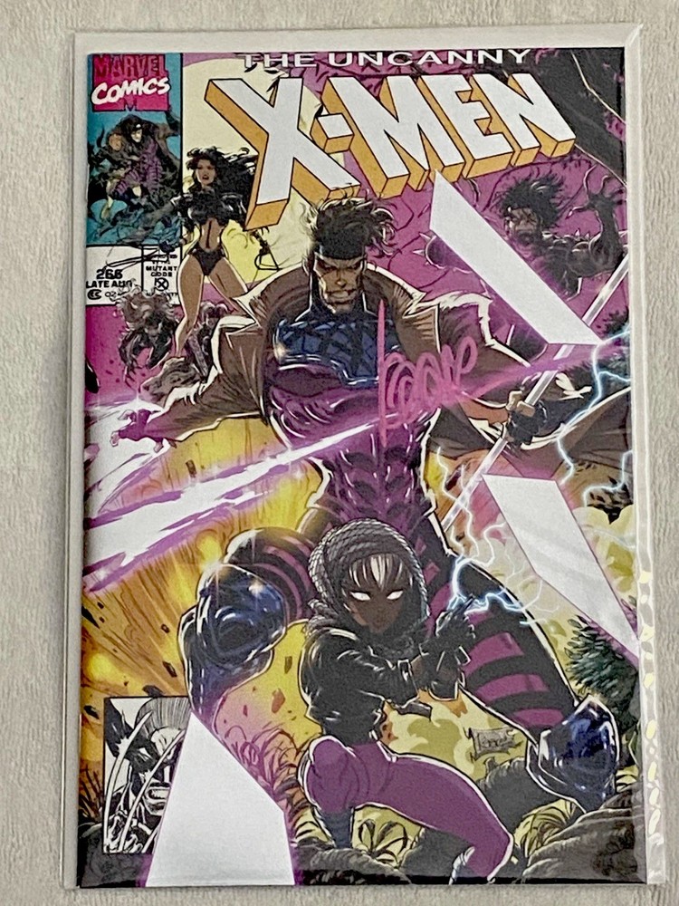 Uncanny X-Men 266  Signed Facsimile Foil Variant Nycc Kaare Andrews W Coa