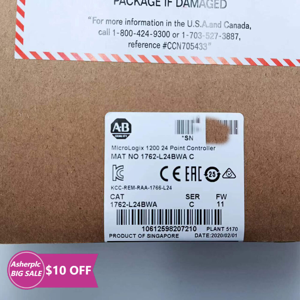 New Sealed AB 1762-L24BWA /C MicroLogix 1200 Controller Allen-Bradley