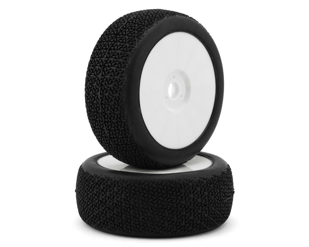 Raw Speed RC Triad 1/8 Off-Road Pre-Mounted Buggy Tires (White) (2)🌟✨25 Years on eBay! 250,000+ feedback!✨🌟