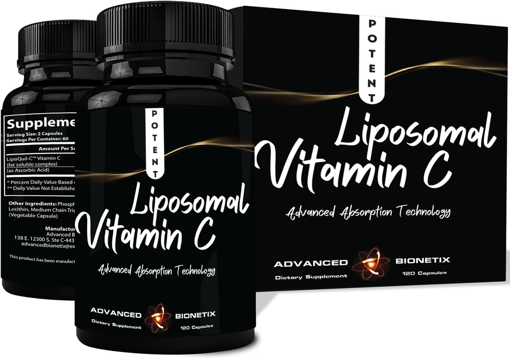 Liposomal Vitamin C with Enhanced Lipoquil-C Absorption Tech | 12 Pack
