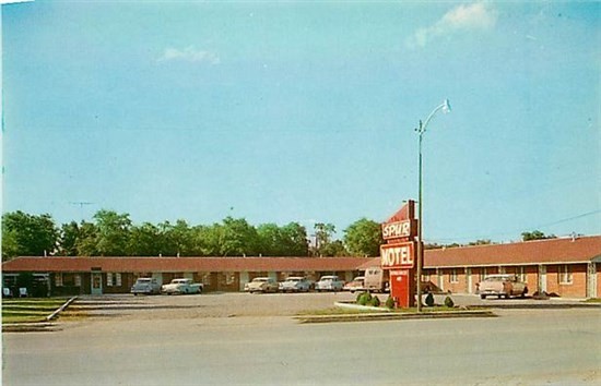 KS, Liberal, Kansas, Spur Motel, 1960s Cars, Dexter Press No. 12958-B