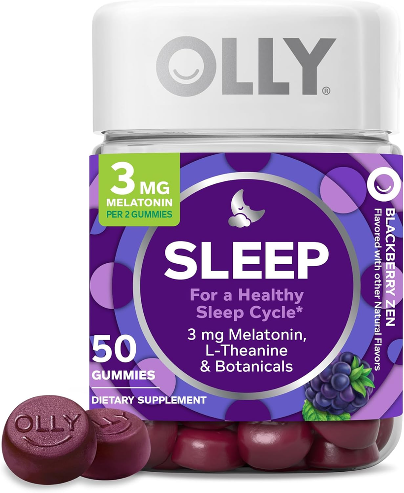 Sleep Gummy, Occasional Sleep Support, 3 Mg Melatonin, L-Theanine, Chamomile and