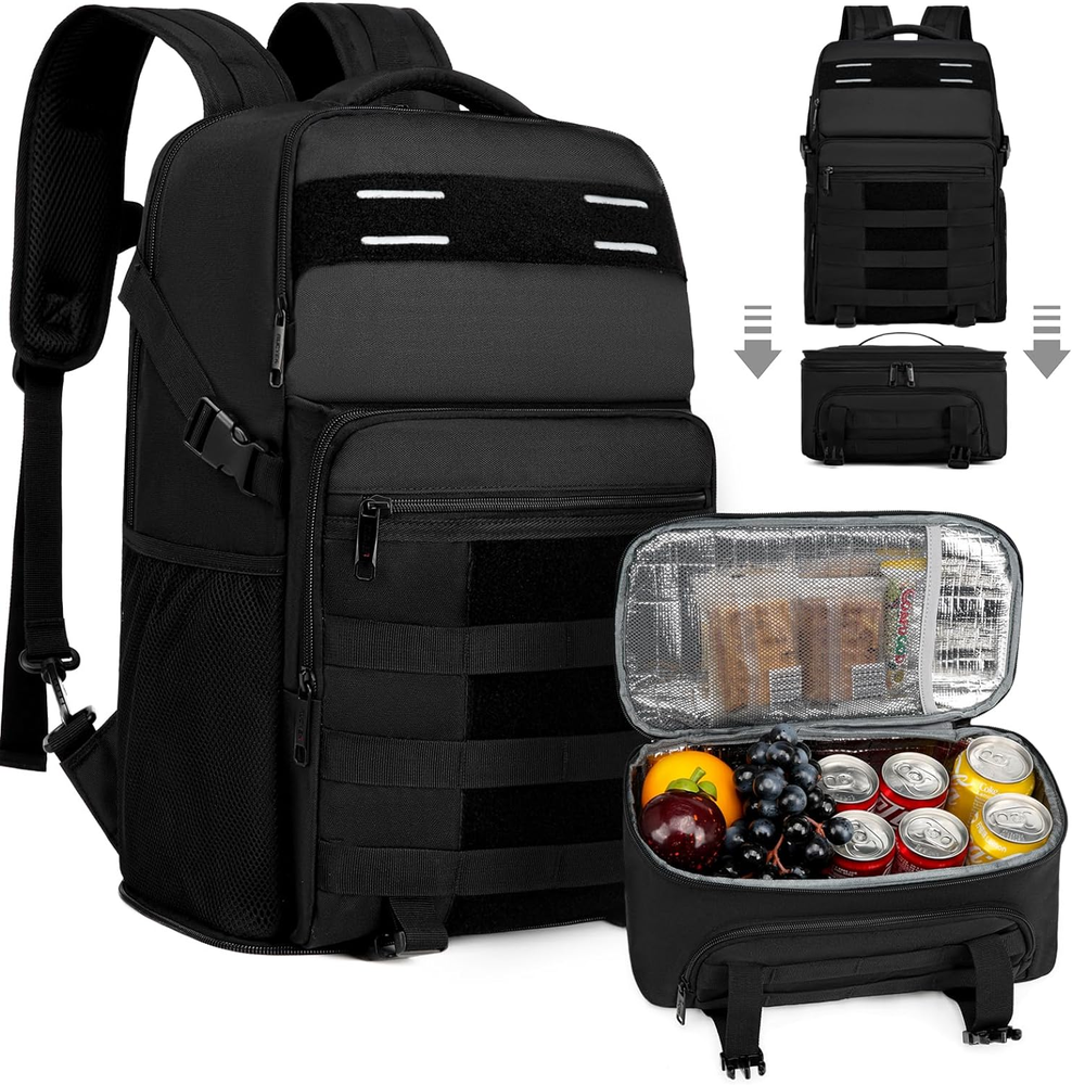 Insulated Lunch Backpack with Removable Cooler Box for Men and Women 15L  