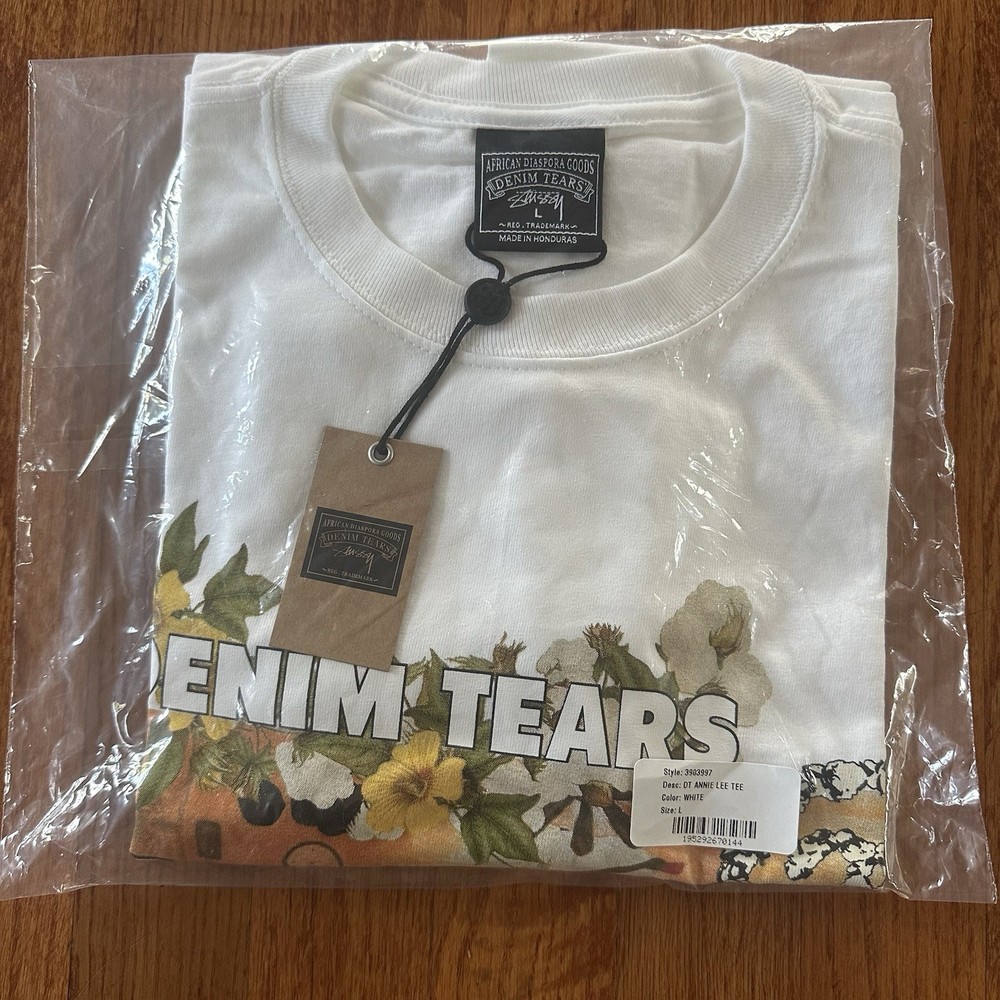 Stussy Denim Tears Annie Lee Tee Size Large New With Tags