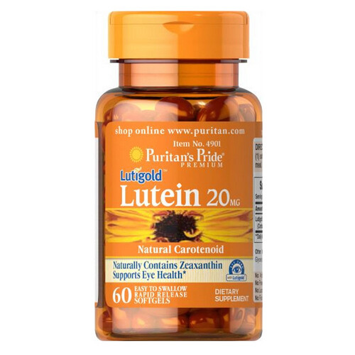Lutein with Zeaxanthin 60 Softgels 20 mg