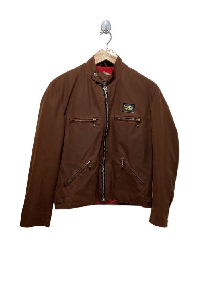 Lewis Leathers Single Rider Jacket/36/Cotton/Brw/Plain 3480