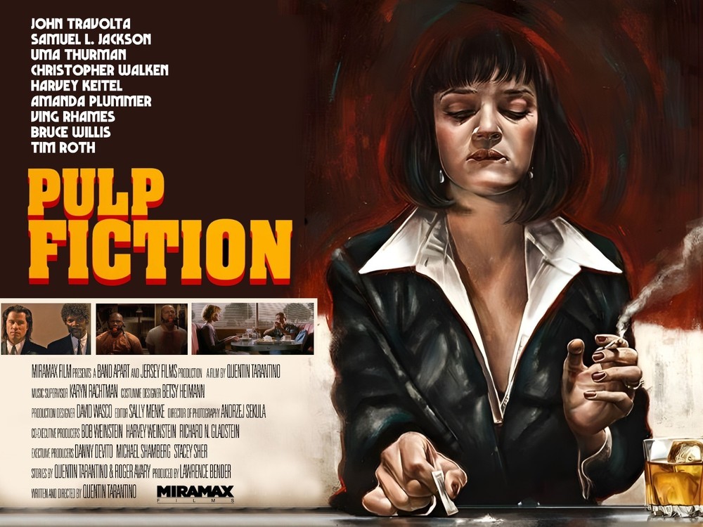 PULP FICTION 1994 UK quad poster print 30x40