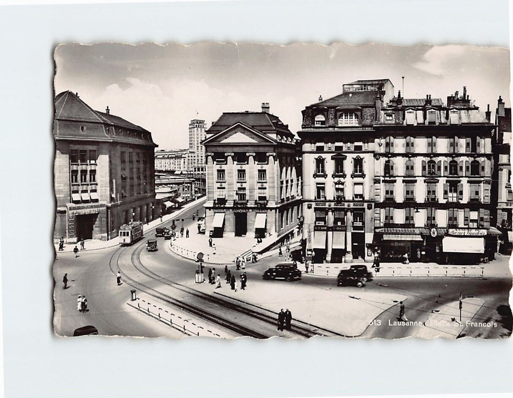 Postcard Place St. Francois Lausanne Switzerland