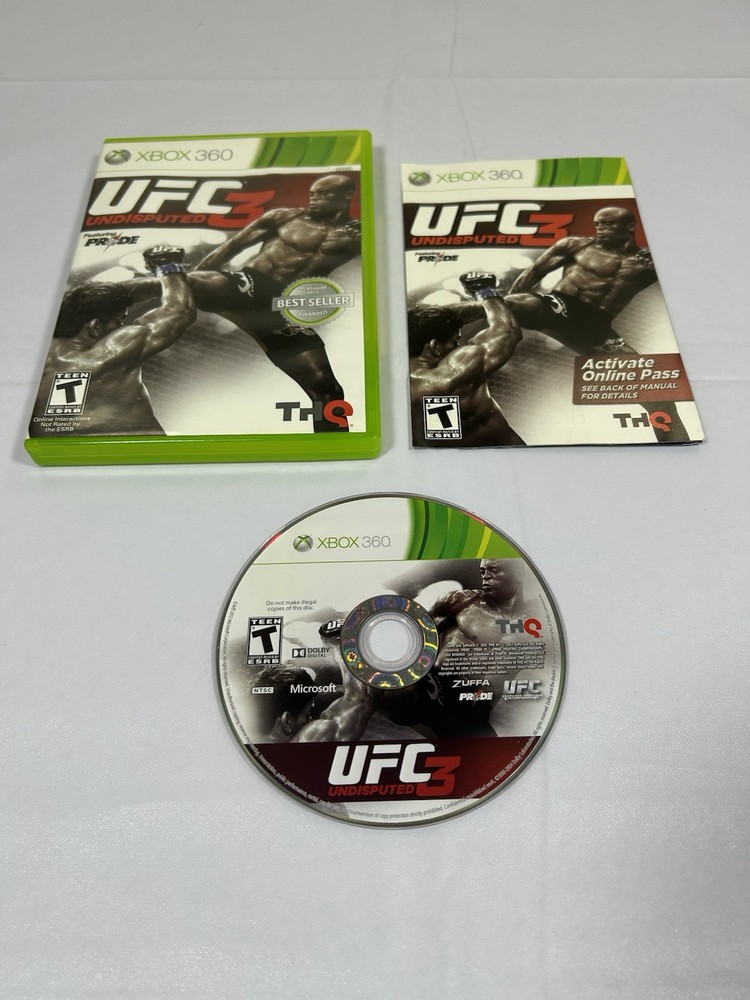 UFC Undisputed 3 (Microsoft Xbox 360, 2012) Complete