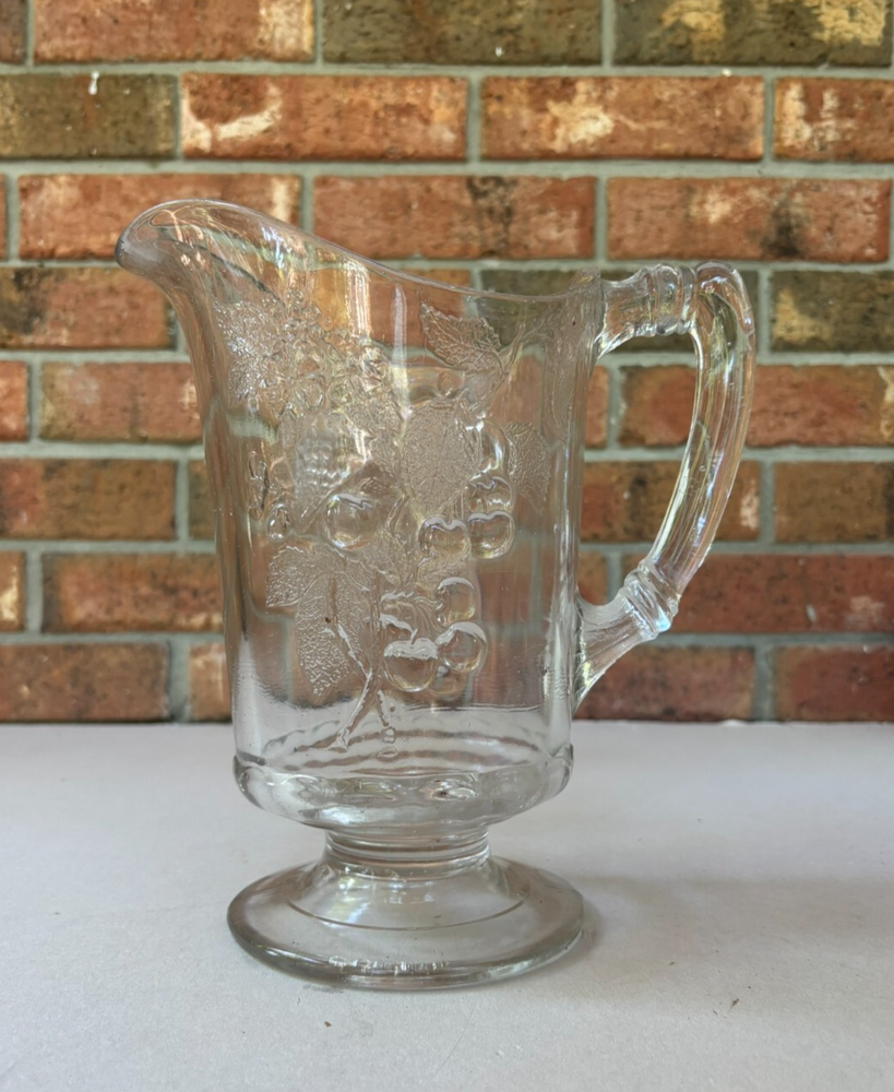 Antique EAPG Cornucopia Water Pitcher by Dalzell Gilmore & Leighton Co