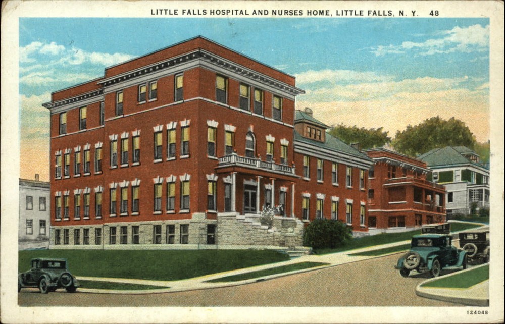 Little Falls Hospital and Nurses Home New York ~ 1920s vintage postcard