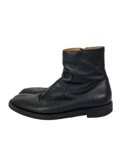 Maison Margiela Leather Side Zip Boots 44 Black Men  FRh47
