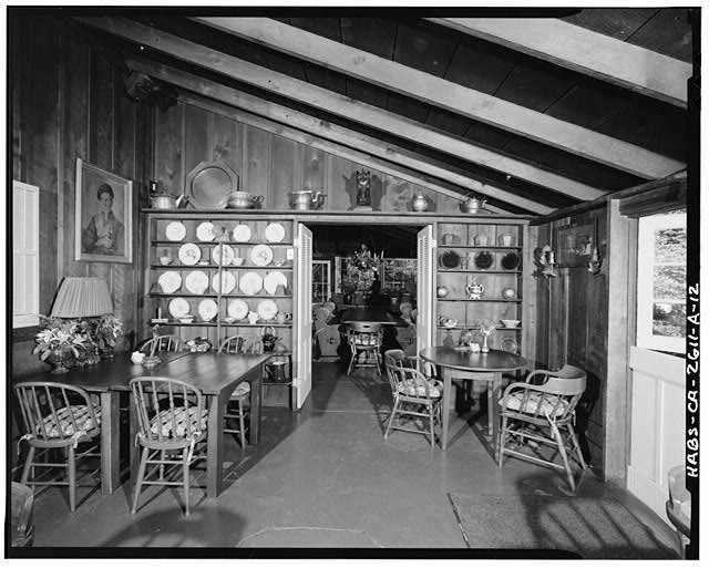 Big Sur California 1900s Deetjen's Big Sur Inn Dining Room State Highway 1