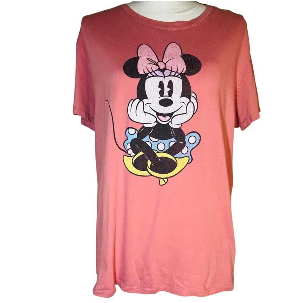 Pink Disney Short Sleeve Crew Neck Minnie Mouse T-Shirt XL