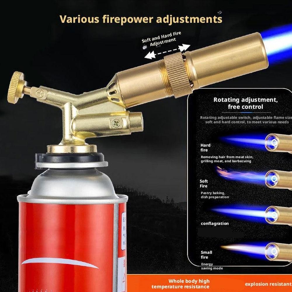 Butane Gas Blow Torch BurnerWelding Auto Ignition Soldering FlameThrower D59C