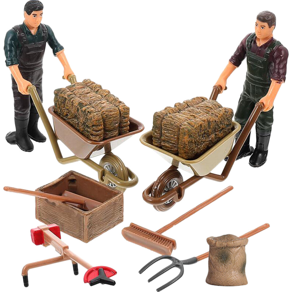 12 Pcs Farm Mini Figurine Accessories Model Miniature Figurines