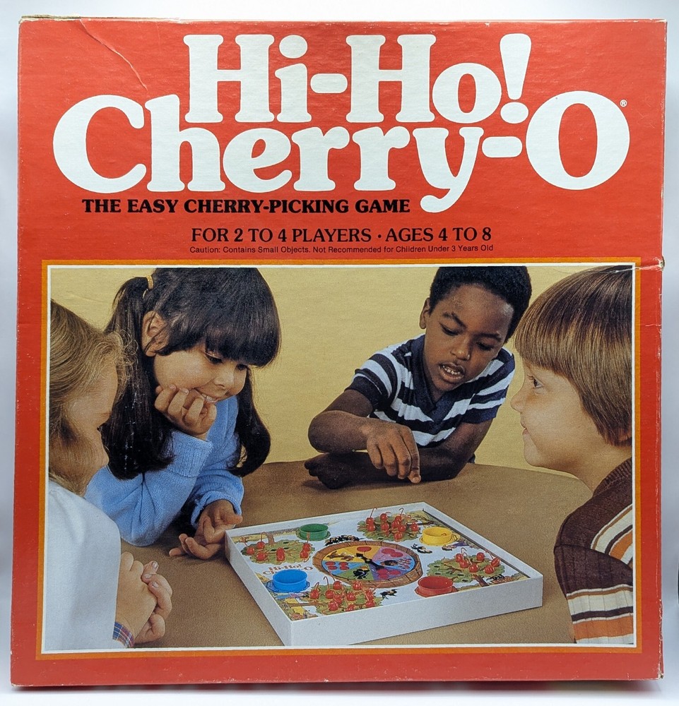 VINTAGE 1981 HI HO! CHERRY O Game Replacement Pieces -BOX ONLY Some Damage.