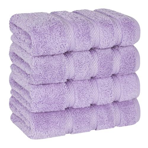 Luxury Hand Towels for Bathroom, 100% Cotton Turkish 4 Piece Hand Towel Set, ...