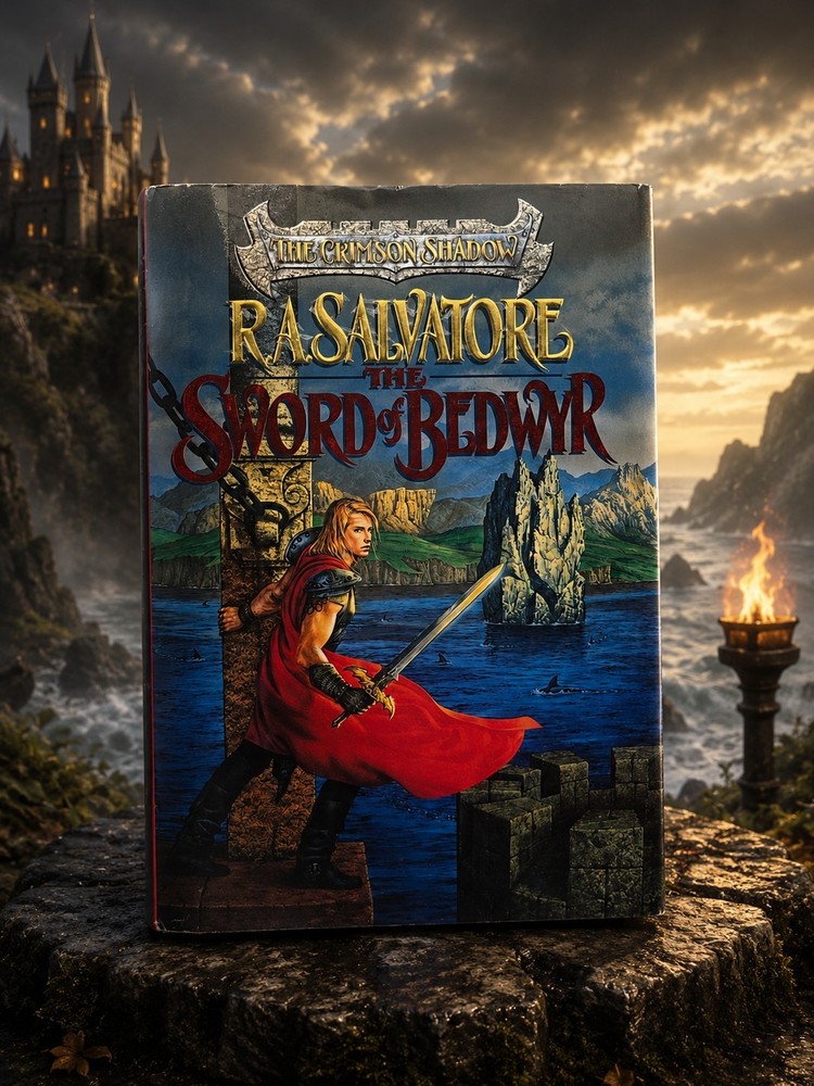 The Sword of Bedwyr by R.A. Salvatore HC 1st Printing 1995 Crimson Shadow VG