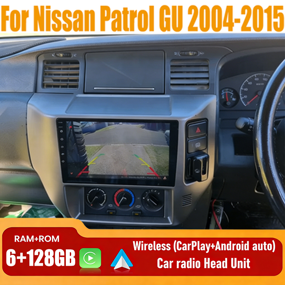 9'' Apple CarPlay & Android Auto Car Radio Stereo For Nissan Patrol GU 2004-2015