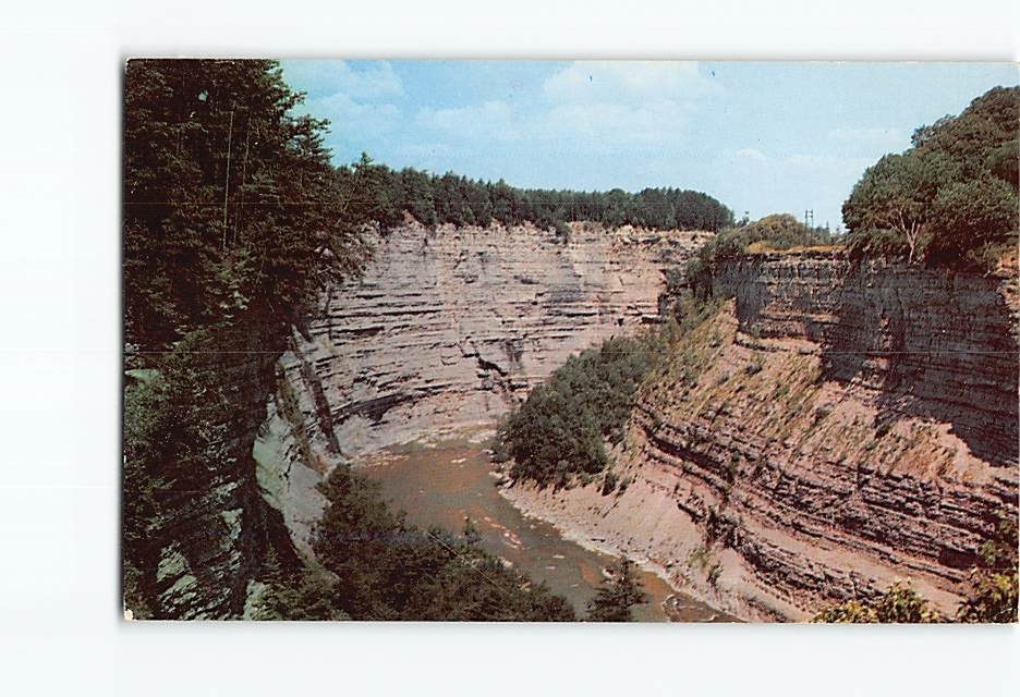 Postcard Genesee River Letchworth State Park New York USA