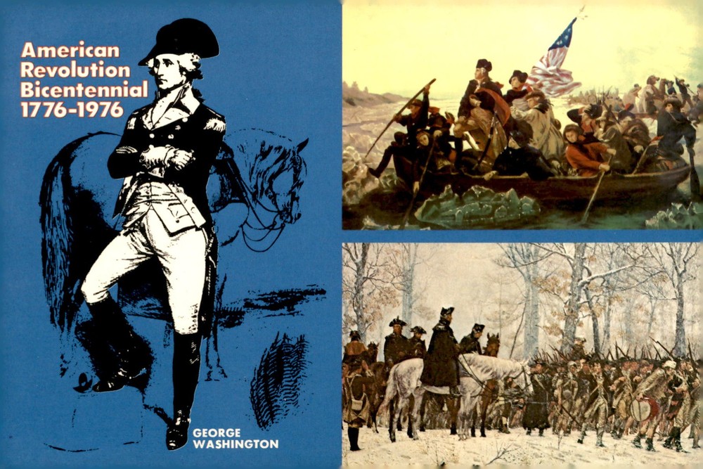 American Revolution Bicentennial 1776-1976, George Washington Postcard