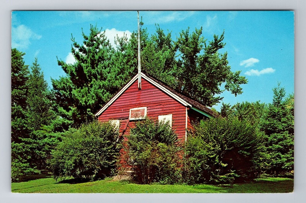 McKeesport PA-Pennsylvania, First school House, Antique Vintage Postcard