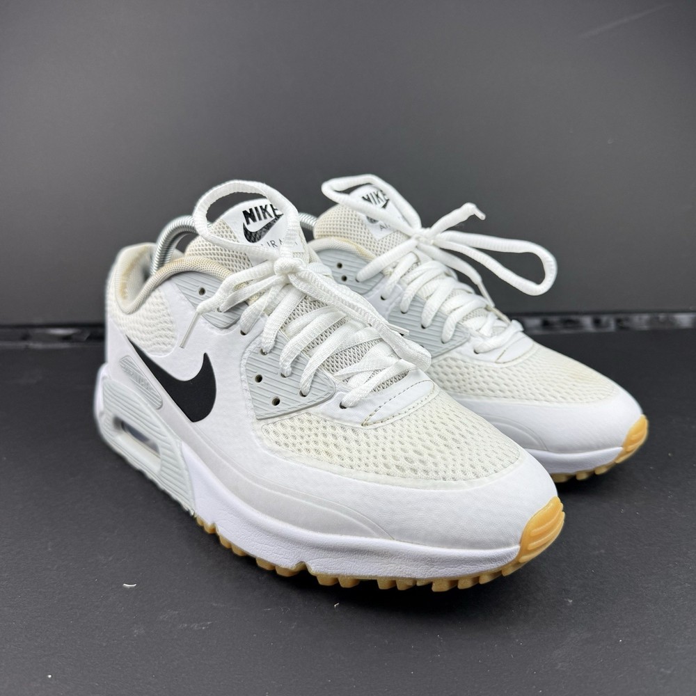 Men's Nike Air Max 90 G White/Black/Gum Bottom  HV9305 102 Size 8.5