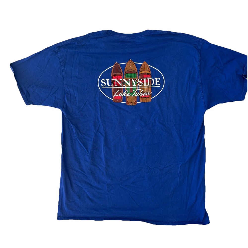 2XL sunny side Lake Tahoe Graphic Tee Men’s Unisex Summer Shirt