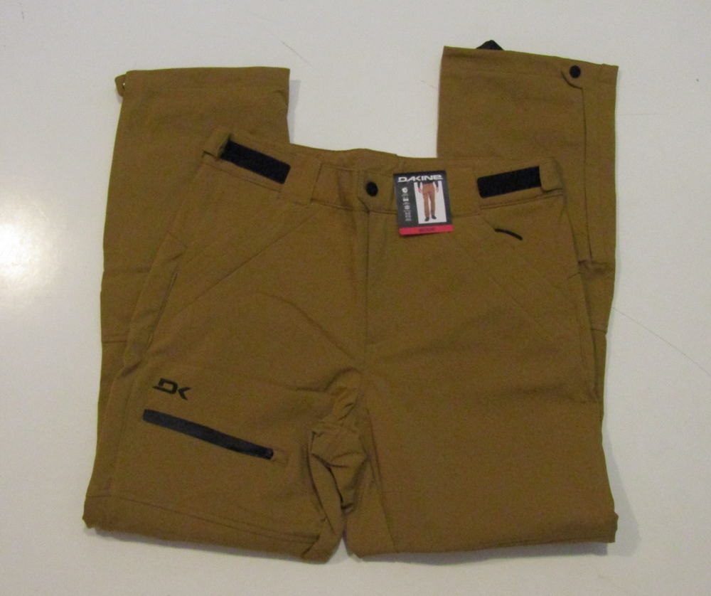 NWT Mens DAKINE Tan Water Resistant Snow Pants Ski Snowboard Size Medium