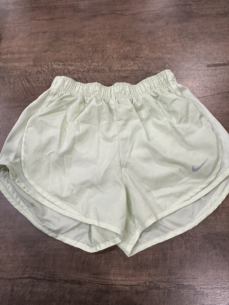 Nike Shorts Small Adult Green Dri Fit Swoosh Athletic Lined Running Gym Womens S