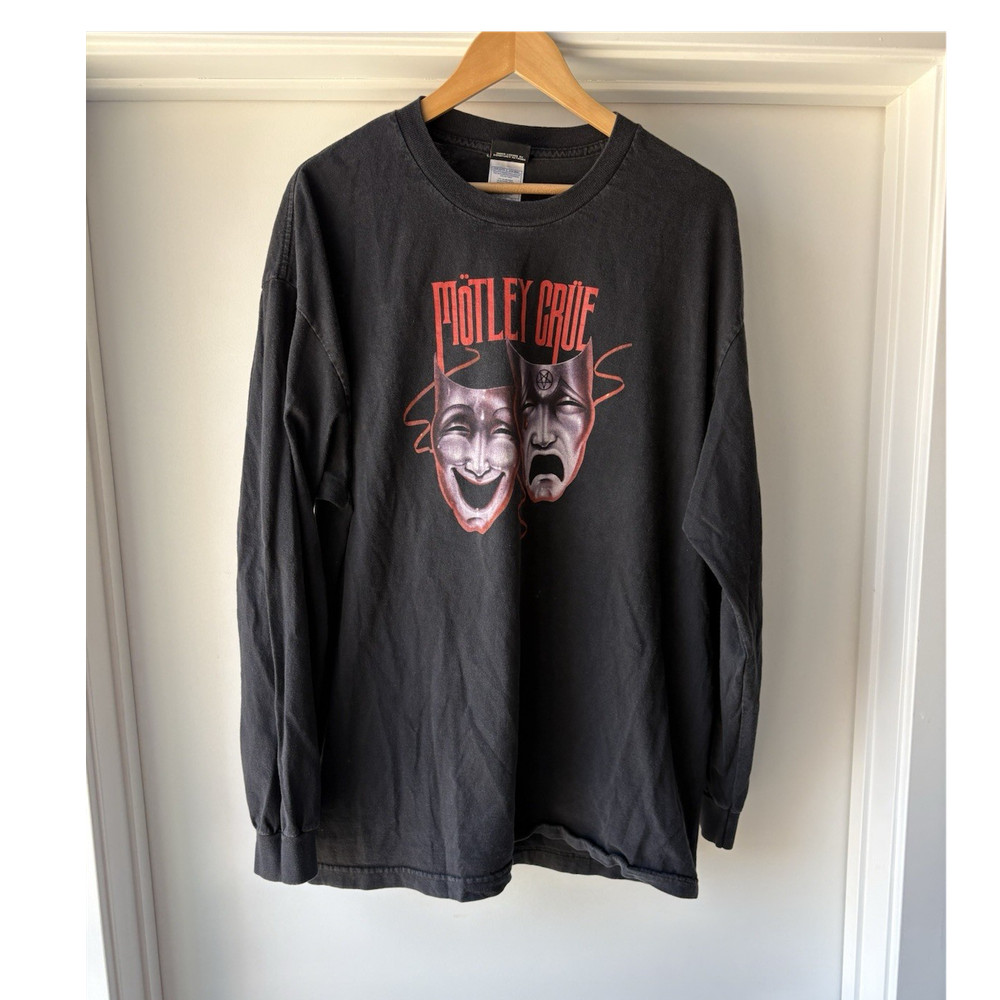 Vintage 90’s Winterland Motley Crue Theatre of Pain Long Sleeve T-Shirt Black XL