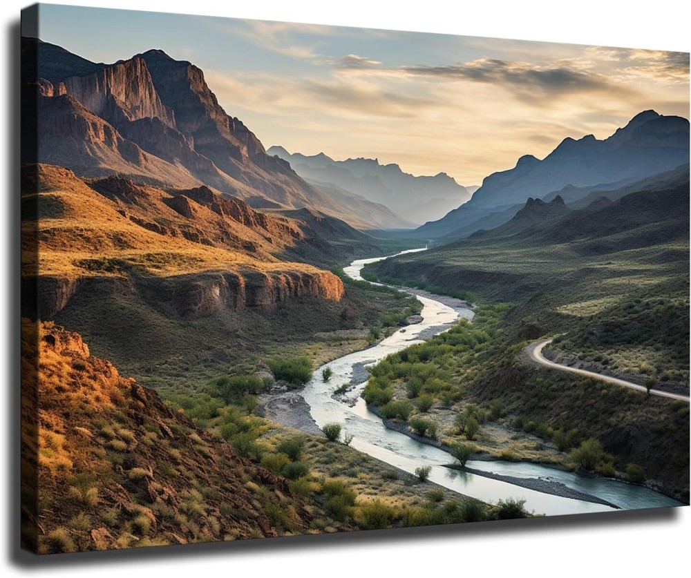 Big Bend National Park Landscape Canvas Wall Art Print