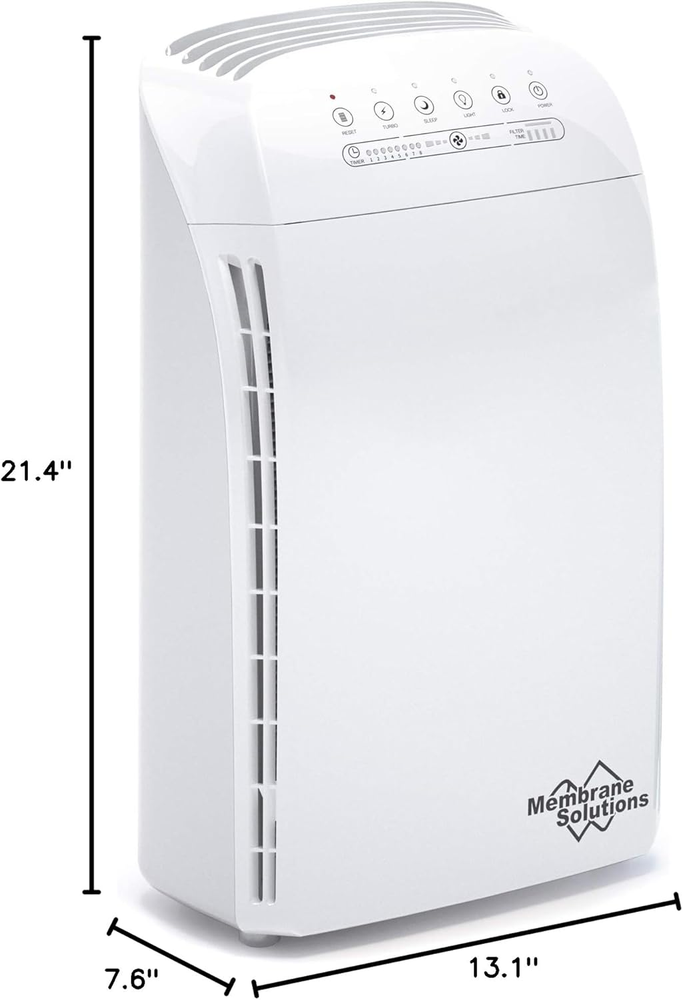 MSA3 Air Purifier for Home, Room Up to 1590 sq ft. H13 True HEPA Filter Air P...