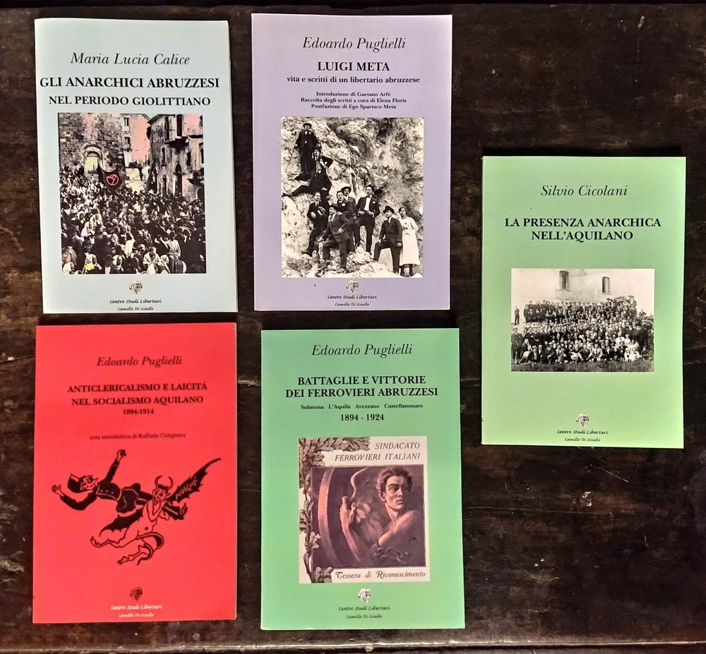 Pacchetto Abruzzo anarchico – lotto 5 libri Anarchia Storia Italia-image