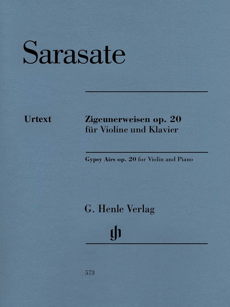 Sarasate Gypsy Airs Op 20 Violin & Piano Classical Sheet Music Henle Urtext Book