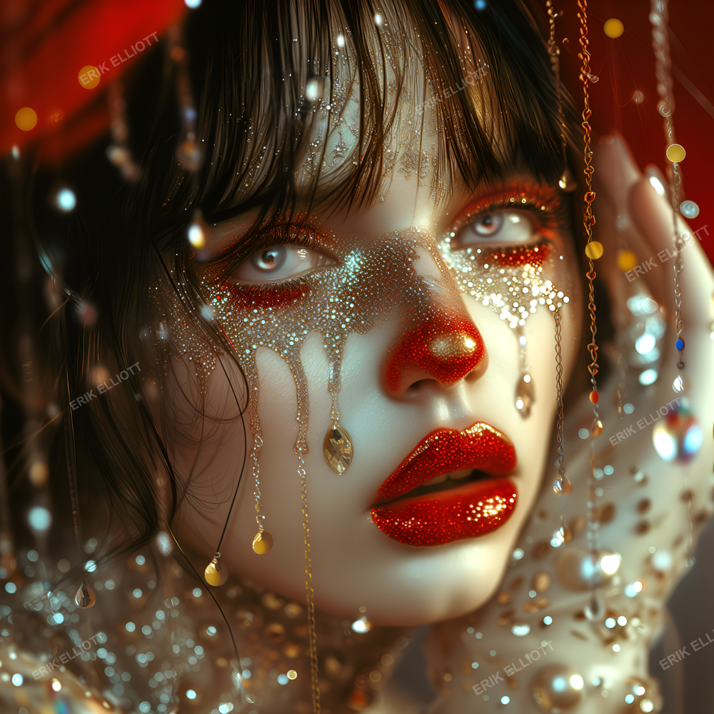 8x8 Photo Art Print Pretty Show Girl Fantasy Artwork Signed Collectable Picture